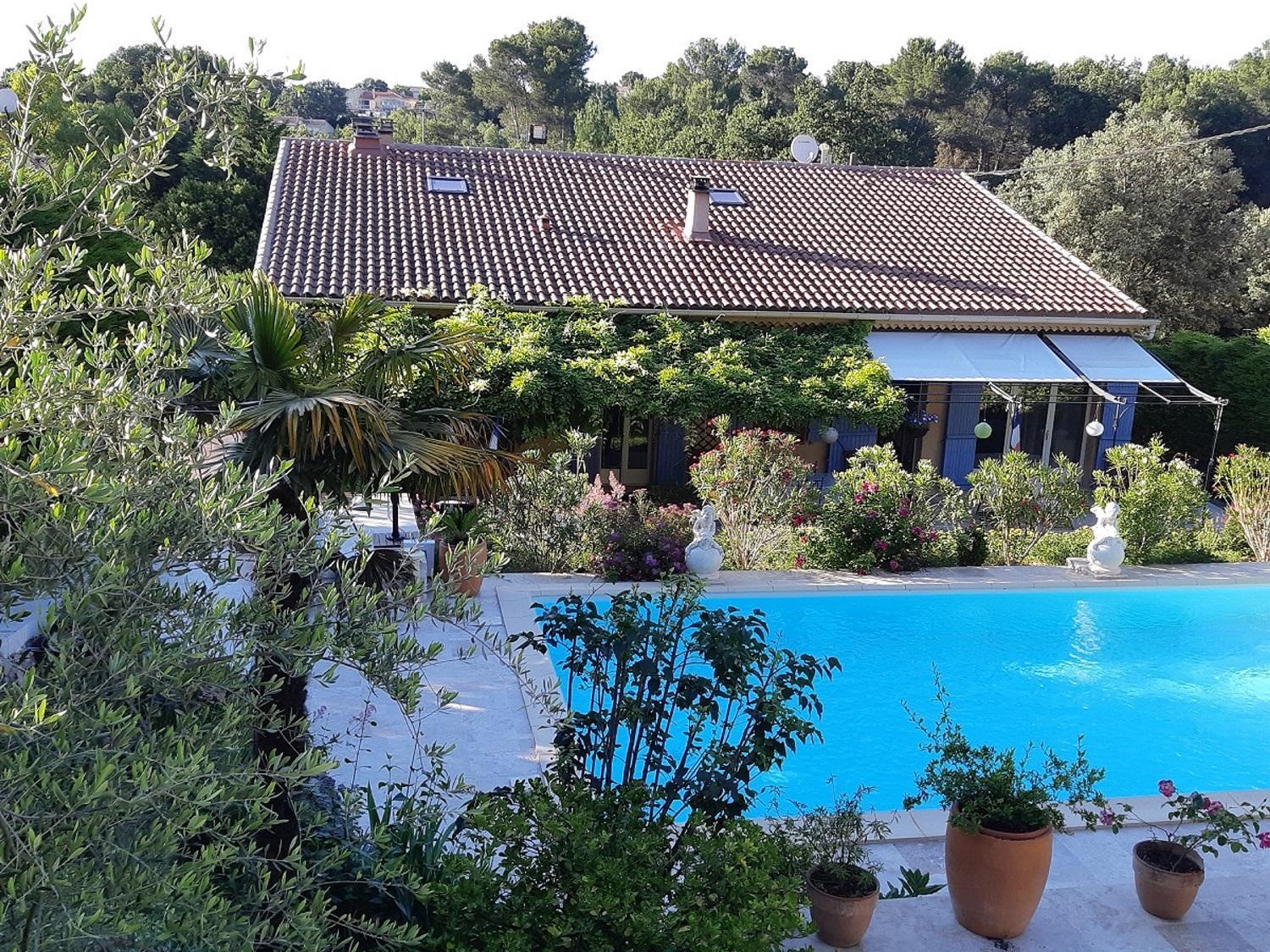 Chambres D'Hotes- Piscine, Spa, Tennis Belcodene Exteriör bild